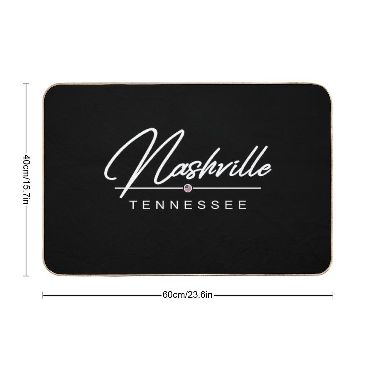 Nashville Tennessee USA Music  Easy To Clean Bath Mat