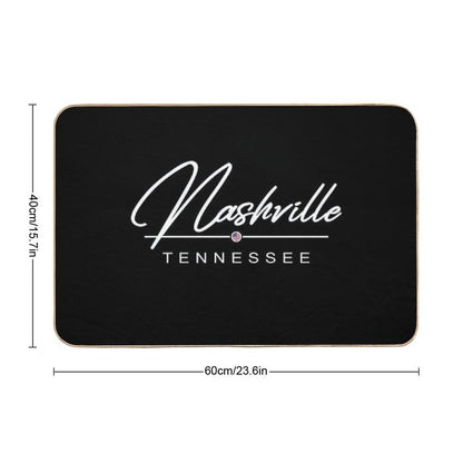 Nashville Tennessee USA Music  Easy To Clean Bath Mat
