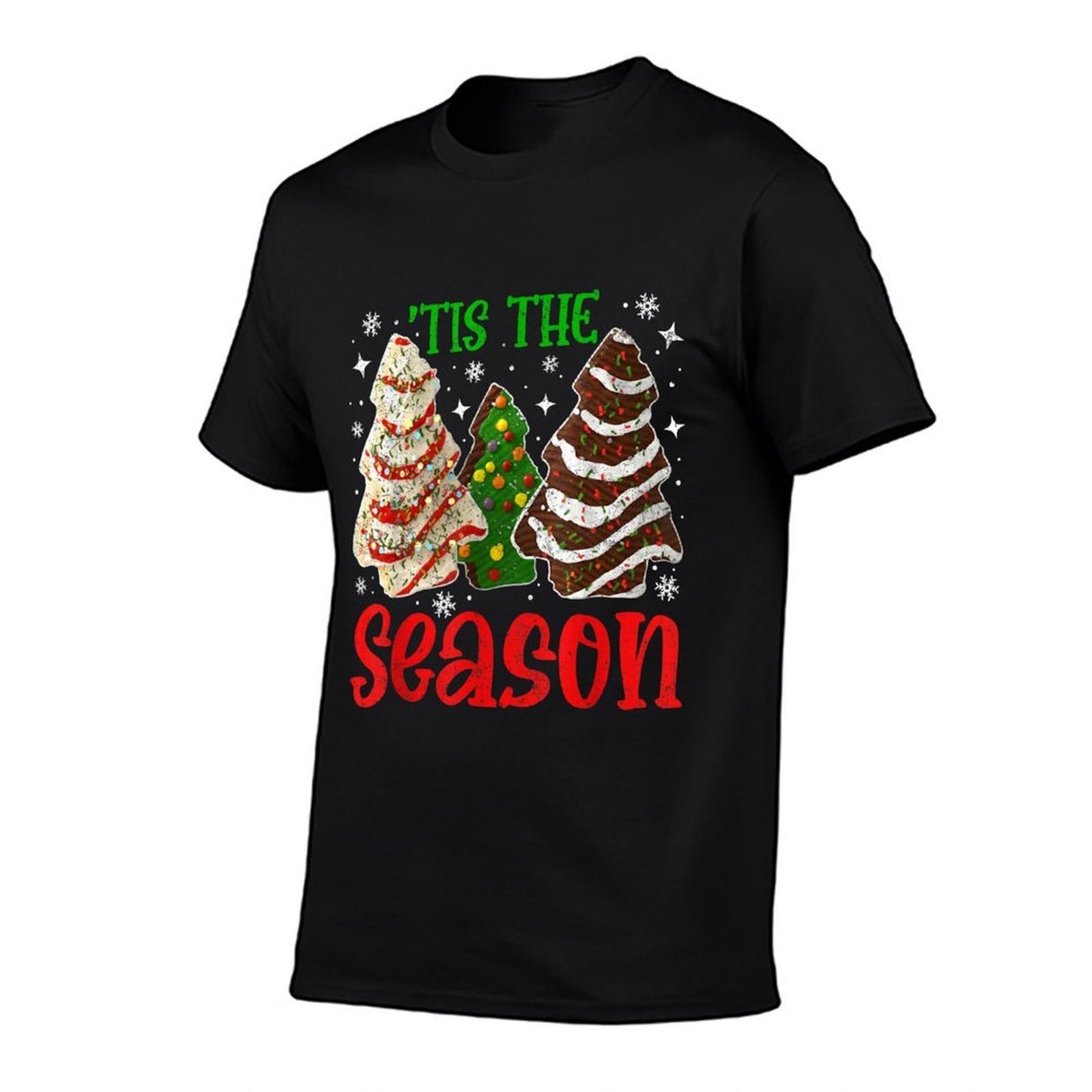 Retro Tis The Season Christmas Tree Cakes  Cotton T-Shirt