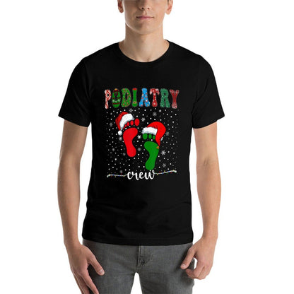 Christmas Footprint Doctor Podiatrist Podiatry Crew Xmas  Breathable T-Shirt