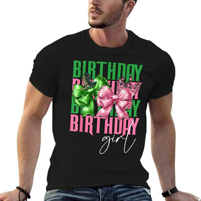 Birthday Witch Pink And Green Birthday Girl Coquette Party  Vintage-inspired T-Shirt