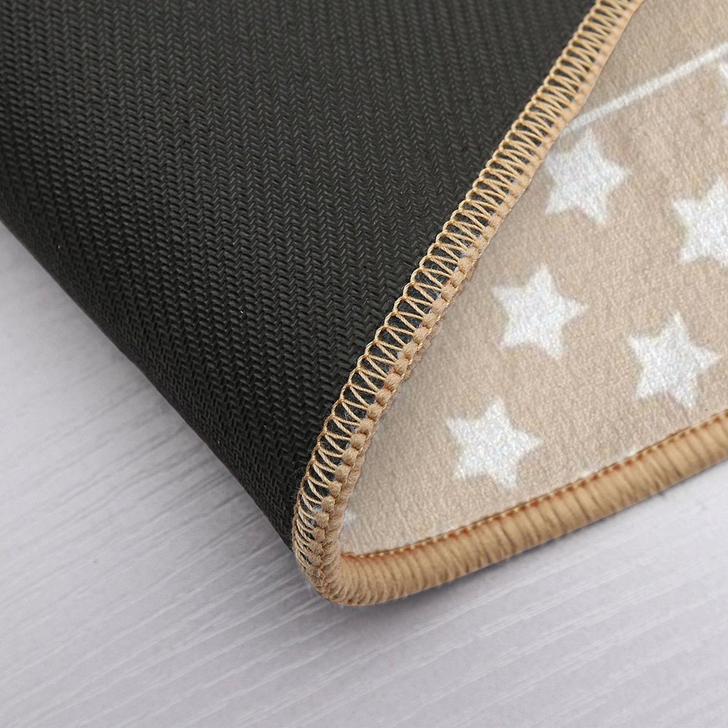 Beige White Set  High-Traffic Bath Mat