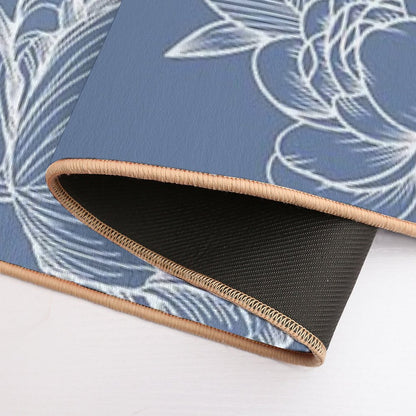 Cool Summer Floral Pattern  Fade-Resistant Bath Mat