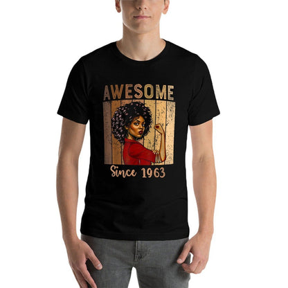 Black Strong Women Melanin African American 60th Birthday  Breathable T-Shirt