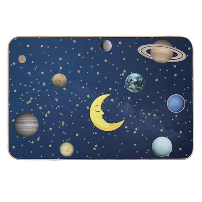 Cosmos with Planets And Stars Durable Bath Mat