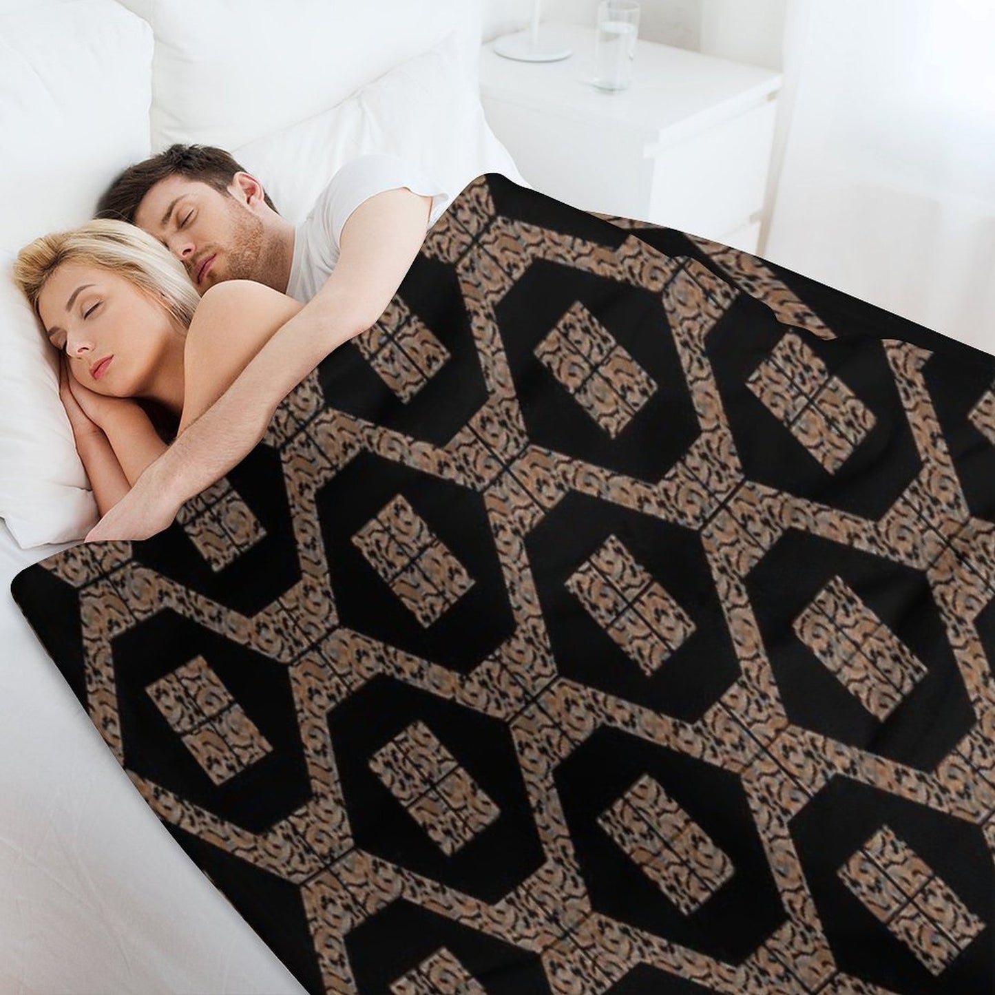 Decorative Geometric Design12 Versatility Throw Blanket