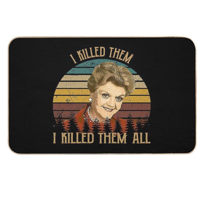 Vintage Murder She Wrote - I Killed Them I Killed Them  Rapid-Drying Bath Mat