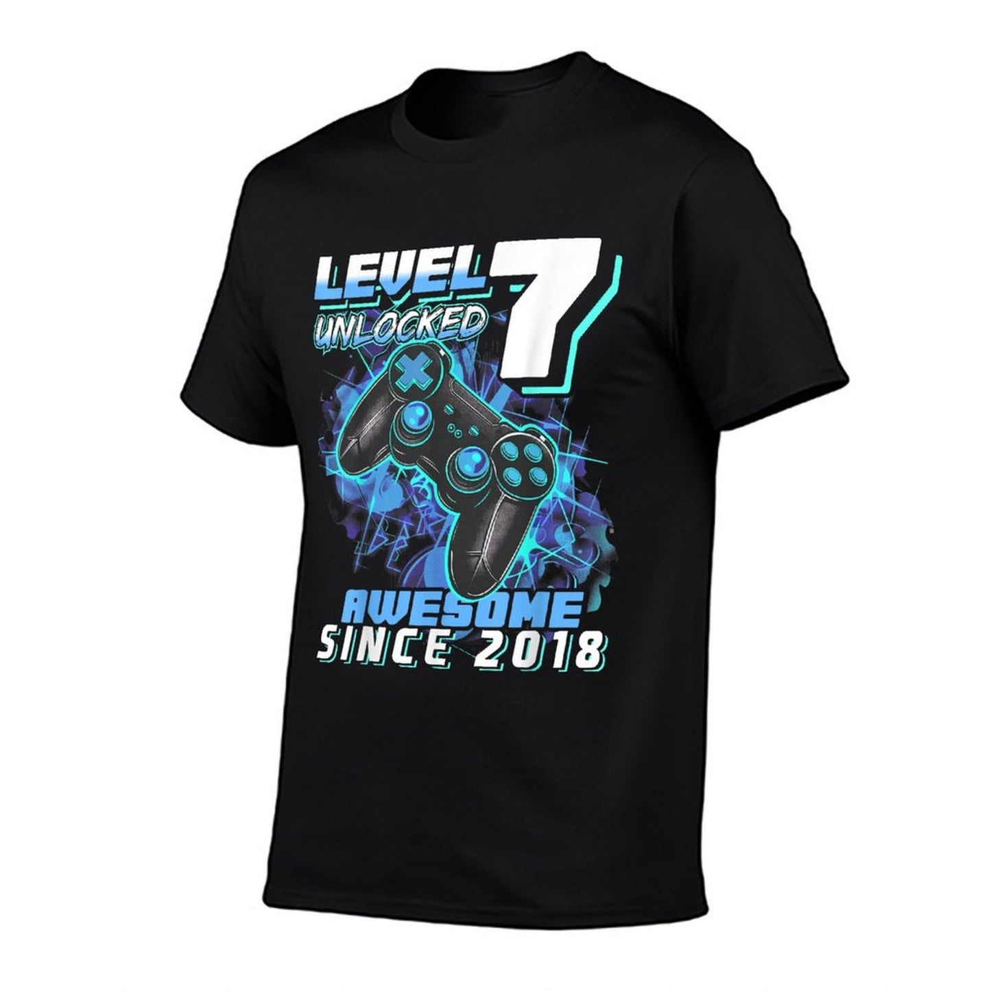 7th Birthday Boy Level 7 Gamer 7 Year Video Game Party  Vintage-inspired T-Shirt