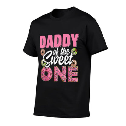 Daddy of The Sweet One Birthday 1st B-day Donut One Party  Relaxed-fit T-Shirt
