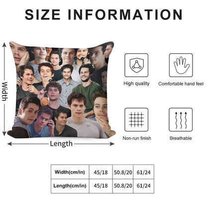 Dylan O’Brien Collage Soft Gift Ready Throw Pillow