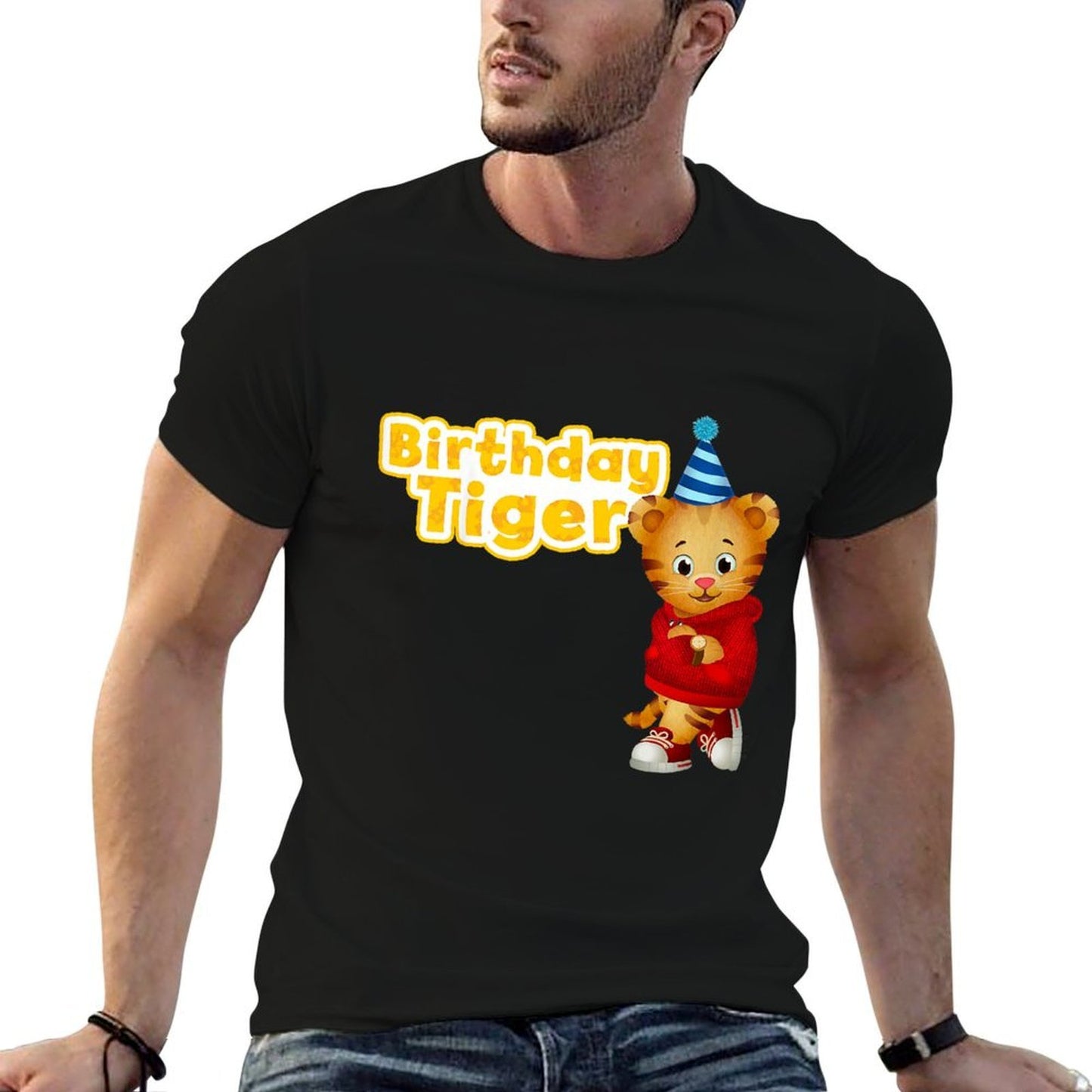 Daniel Tiger's Neighborhood Birthday Tiger  Lightweight T-Shirt