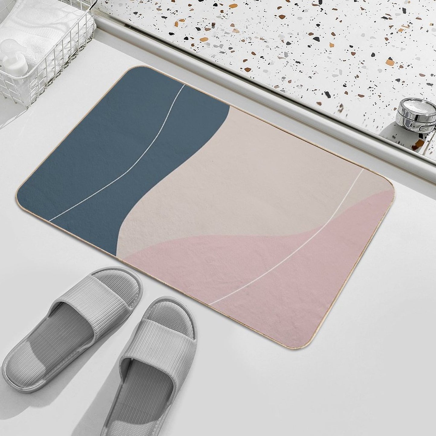 Cute Background  Slip-Resistant Bath Mat