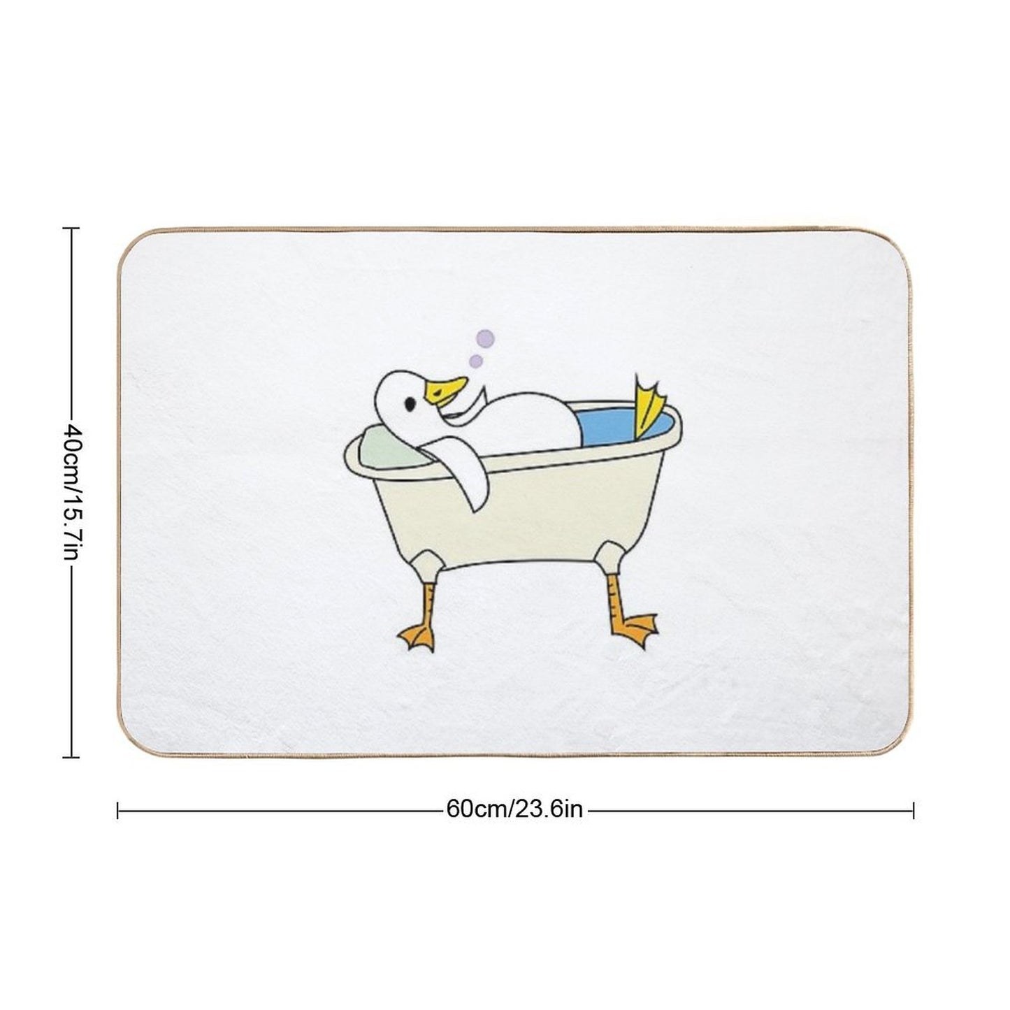 Relaxing in The Tub  Multi-Purpose Bath Mat