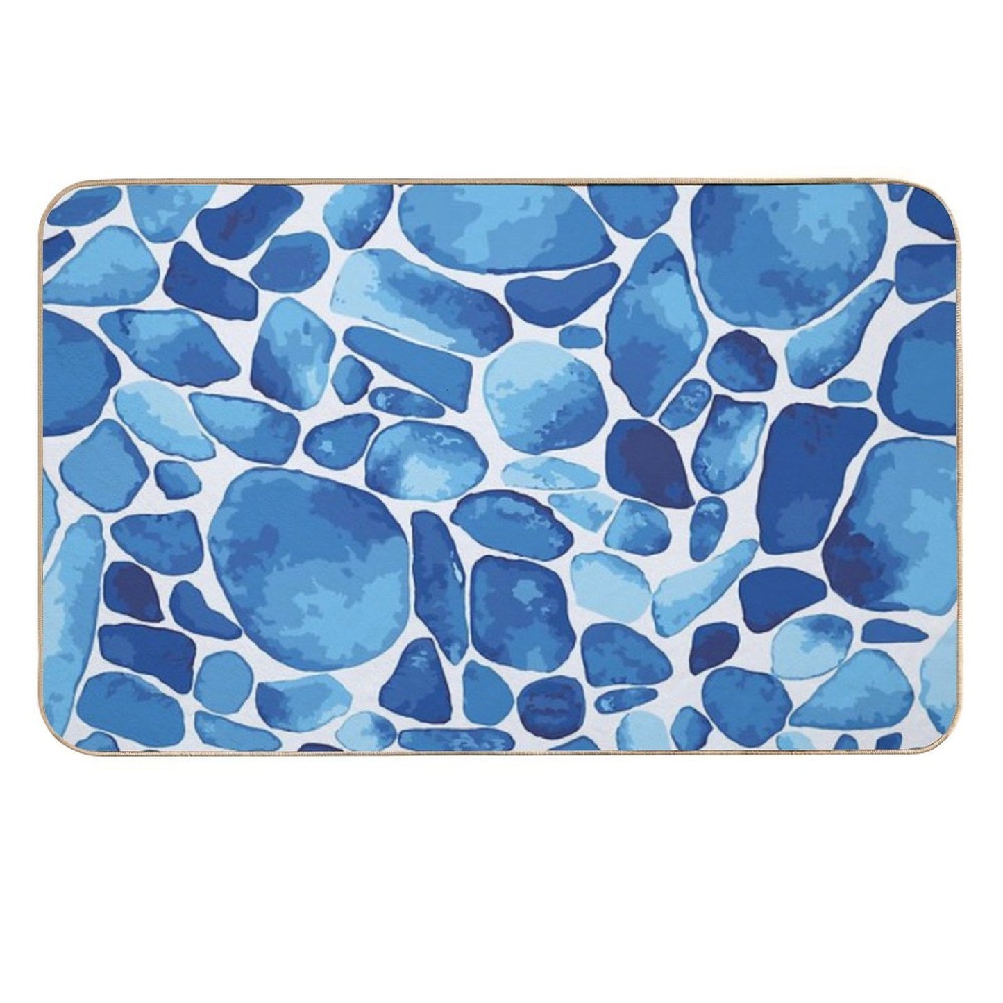 Blue Pool  Long-Lasting Bath Mat