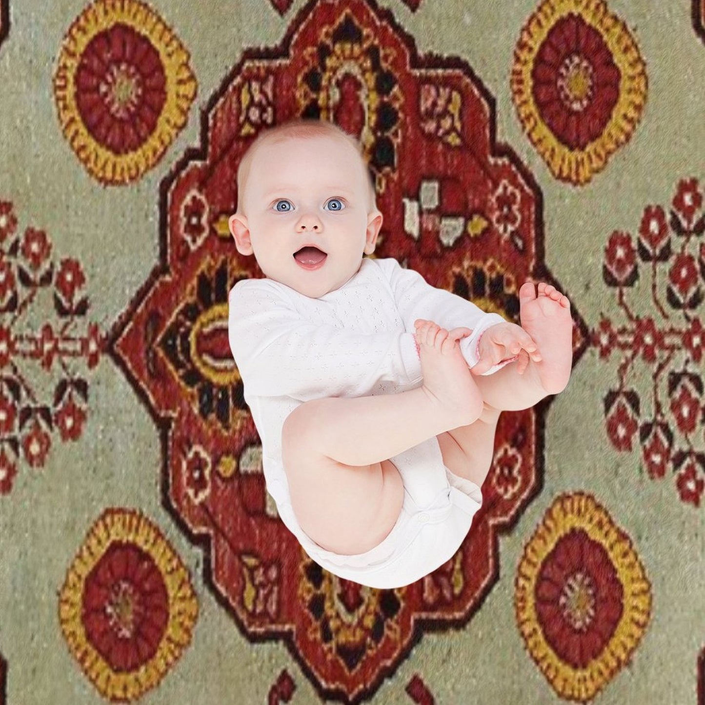 Bohemian Turkish Rug Multi-functional Throw Blanket