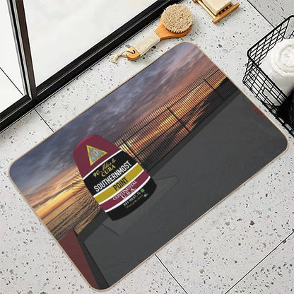 Southernmost Point at Sunset Durable Bath Mat