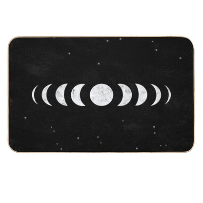 Moon Phase • Black & White  Eco-Friendly Bath Mat