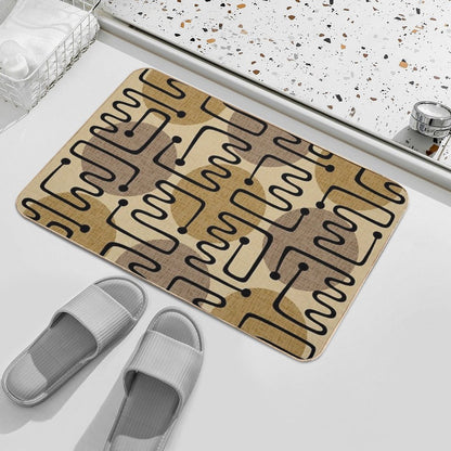 Mid Century Modern Atomic Polka Dot Pattern 229  Odorless Bath Mat