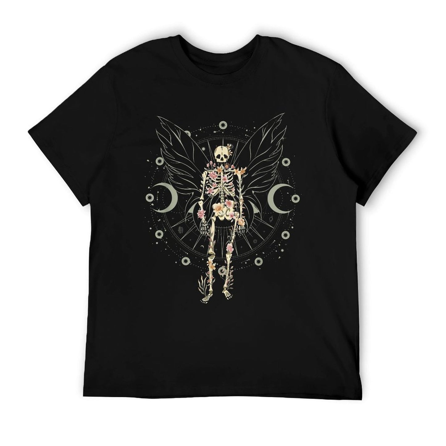 Fairy Grunge Fairycore Aesthetic Butterfly Skeleton Gothic Soft T-Shirt