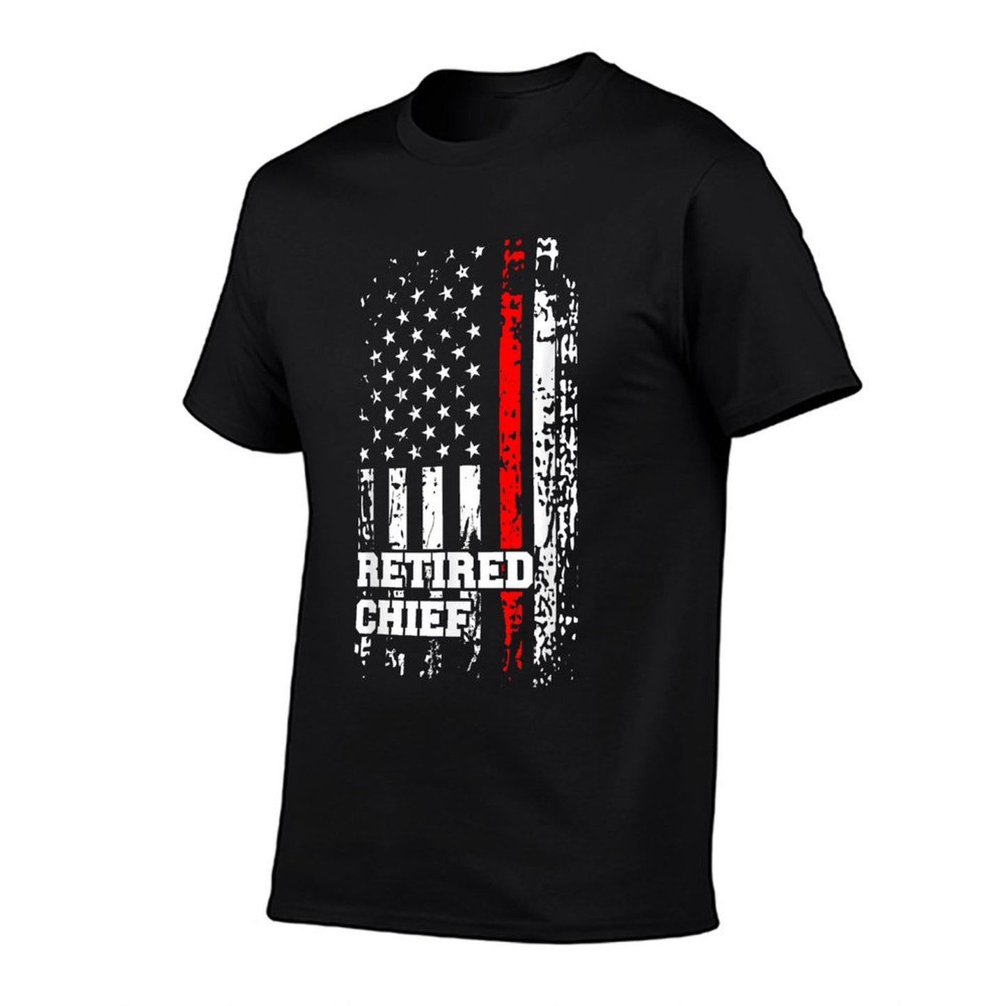 Retired Fire Chief Firefighter Rank Retirement Gift  Easy-care T-Shirt