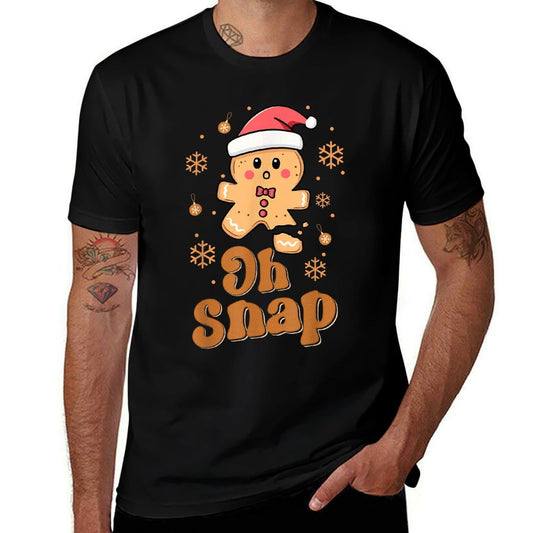 Oh Snap Gingerbread Man Cute Christmas Cookie Baking Team  Versatile T-Shirt