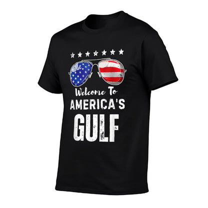 WELCOME TO AMERICA'S GOLF MAKE GULF GREAT AGAIN TRUMP FUNNY  Graphic-printed T-Shirt