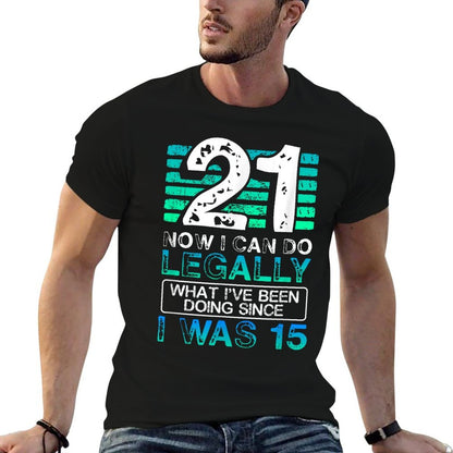 21 And Finally Legal 21st Birthday  Lightweight T-Shirt