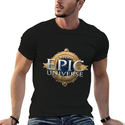 Universal Epic Universe Logo Tagless Design T-Shirt