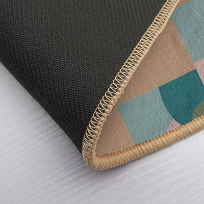 Mid Century Modern Art Abstract Shapes  High-Traffic Bath Mat