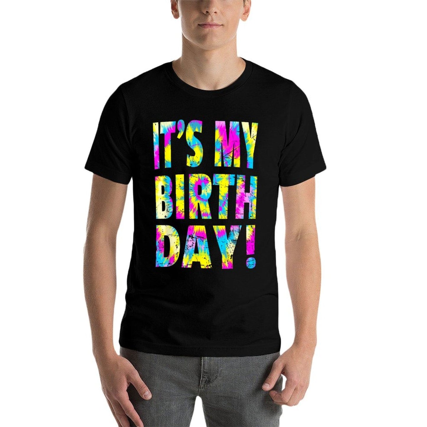 It's My Birthday - Retro Tie Dye Birthday Party Celebration  Lightweight T-Shirt