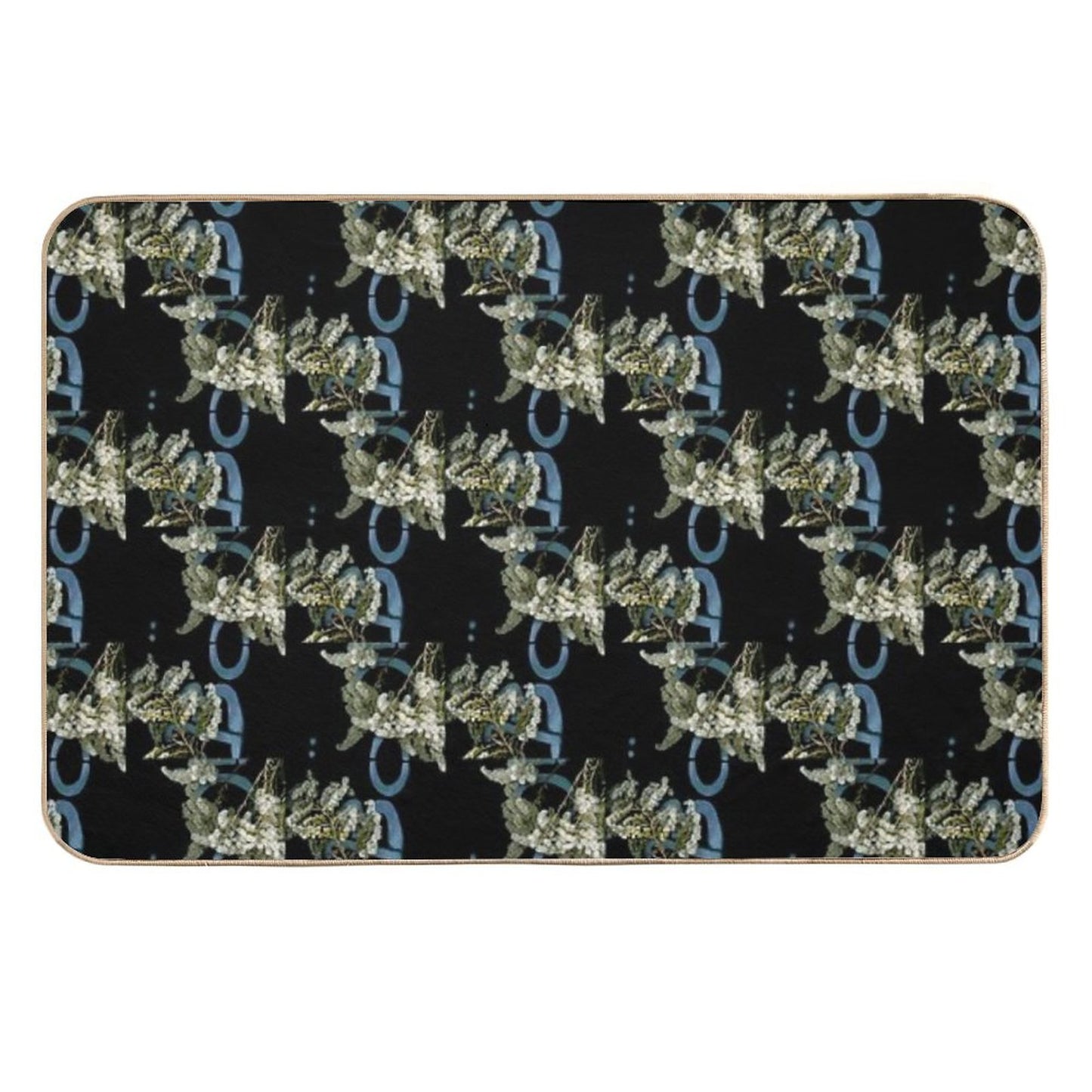 November Haunts 2 Dark Botanical  Long-Lasting Bath Mat