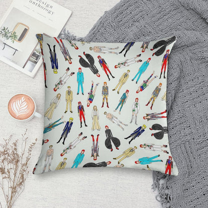 Floating Bowies Soft Reinforced Edging Throw Pillow