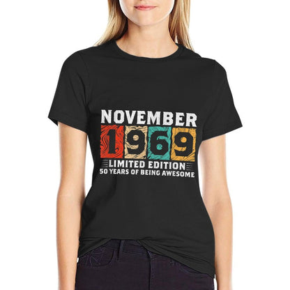 Born November 1969 Limited Edition 50th Birthday  Moisture-wicking T-Shirt