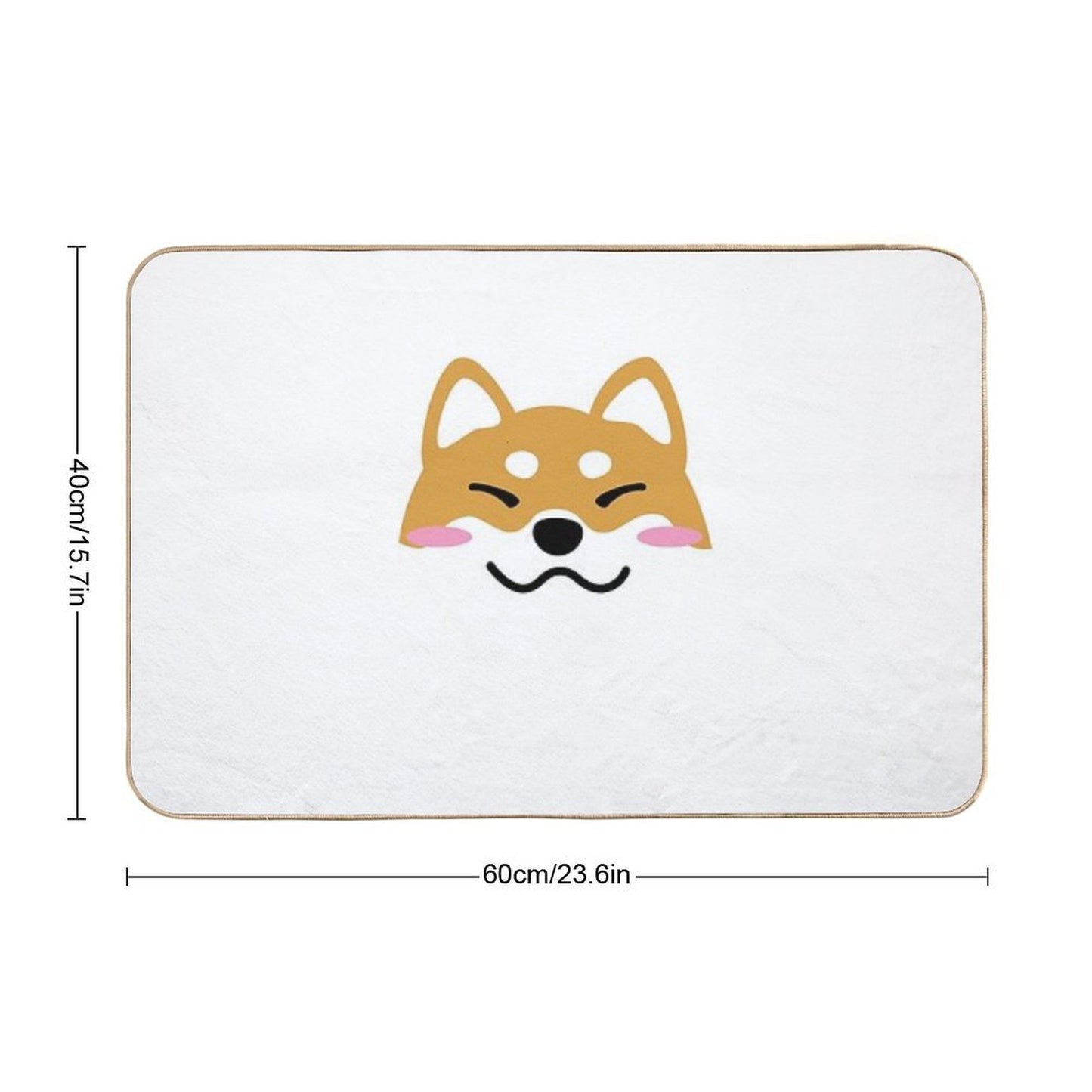 Shiba Inu Dog Shibe Kawaii Cute Doge  Multi-Purpose Bath Mat