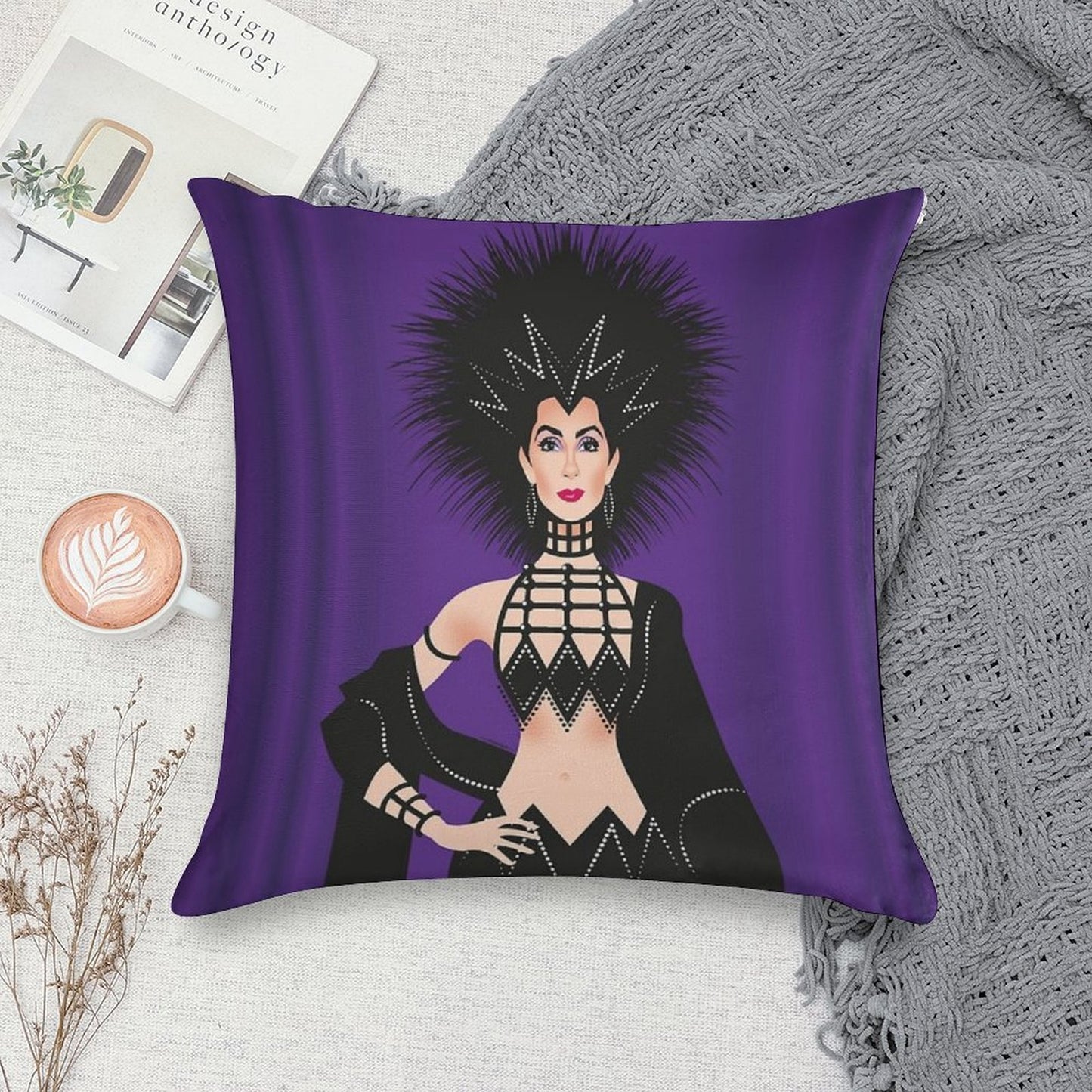 1986 Soft Durable Construction Throw Pillow