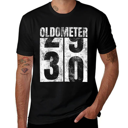 Oldometer 29-30 Yrs Old Man Woman Bday Graphic 30th Birthday  Affordable Price T-Shirt