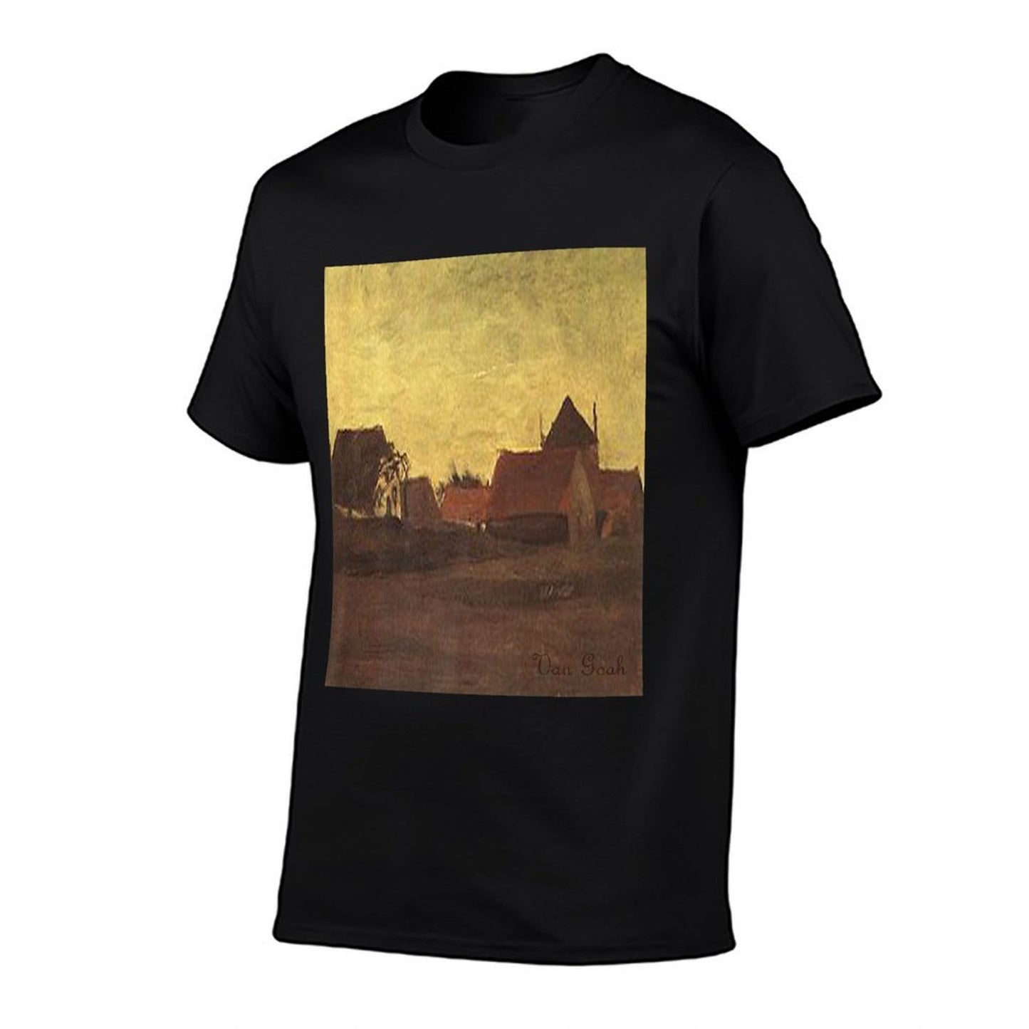 Van Gogh Farmhouses in Loosduinen Near The Hague at Twilight Premium  Easy-care T-Shirt