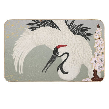 Japanese Crane  Slip-Resistant Bath Mat