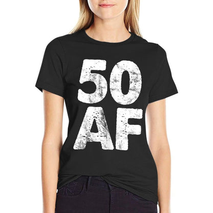 Vintage 50 AF Funny 50th Birthday  Soft T-Shirt