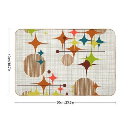 Eames Era Starbursts And Globes 4 (bkgrnd)  High-Traffic Bath Mat