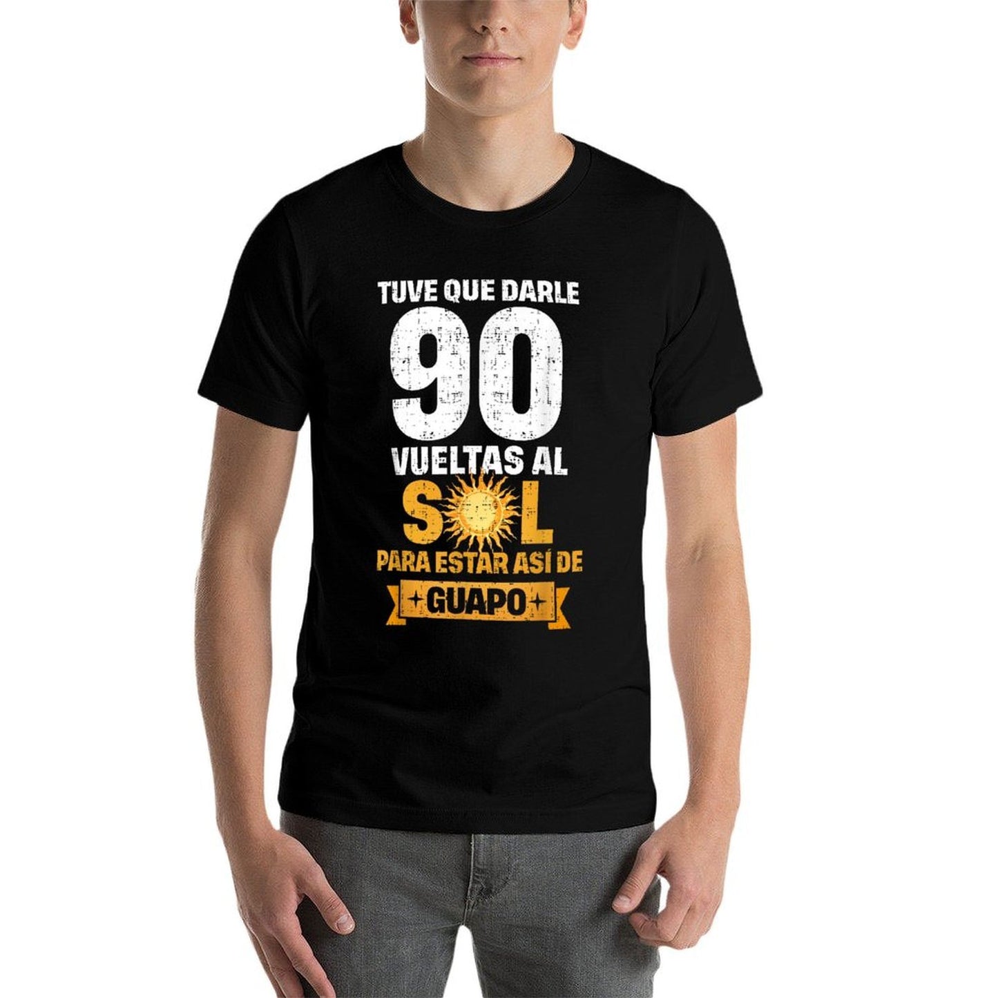 90th Birthday for Men in Spanish Regalo Cumpleanos 90  Soft T-Shirt