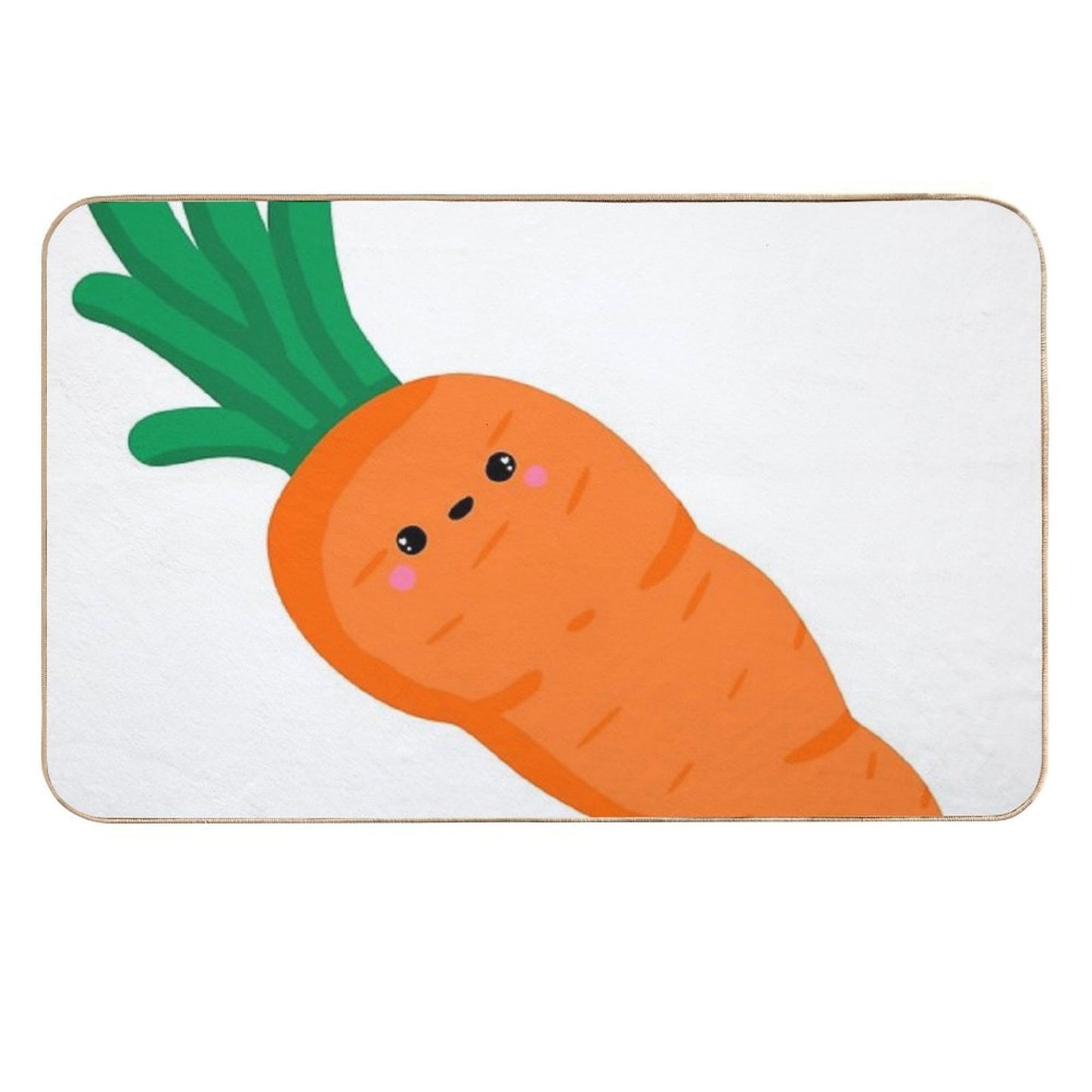 Cute Carrot Design  Rapid-Drying Bath Mat