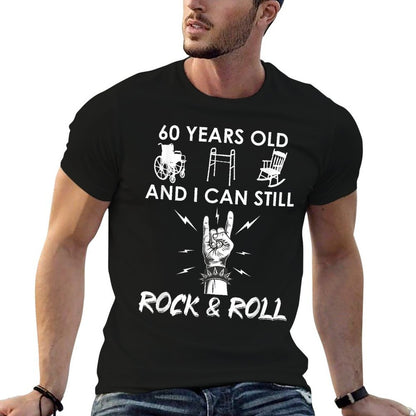 Funny 60th Birthday Gag Gift Rock And Roll - 60 Birthday Gag  Trendy Pattern T-Shirt