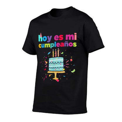 Hoy Es Mi Cumpleanos Spanish Mexican Playera Graphic Camisa  Oversized Silhouette T-Shirt