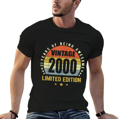 21 Year Old Gifts Vintage 2000 Limited Edition 21st Birthday  Vintage-inspired T-Shirt