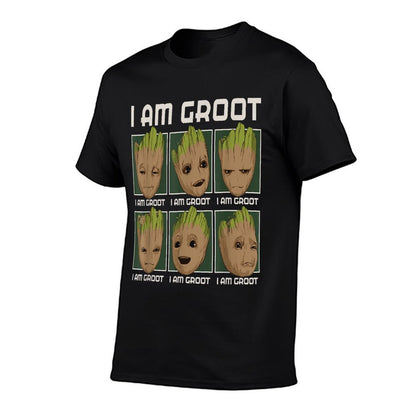 Marvel I Am Groot Guardians of The Galaxy Moods of Groot  Soft T-Shirt