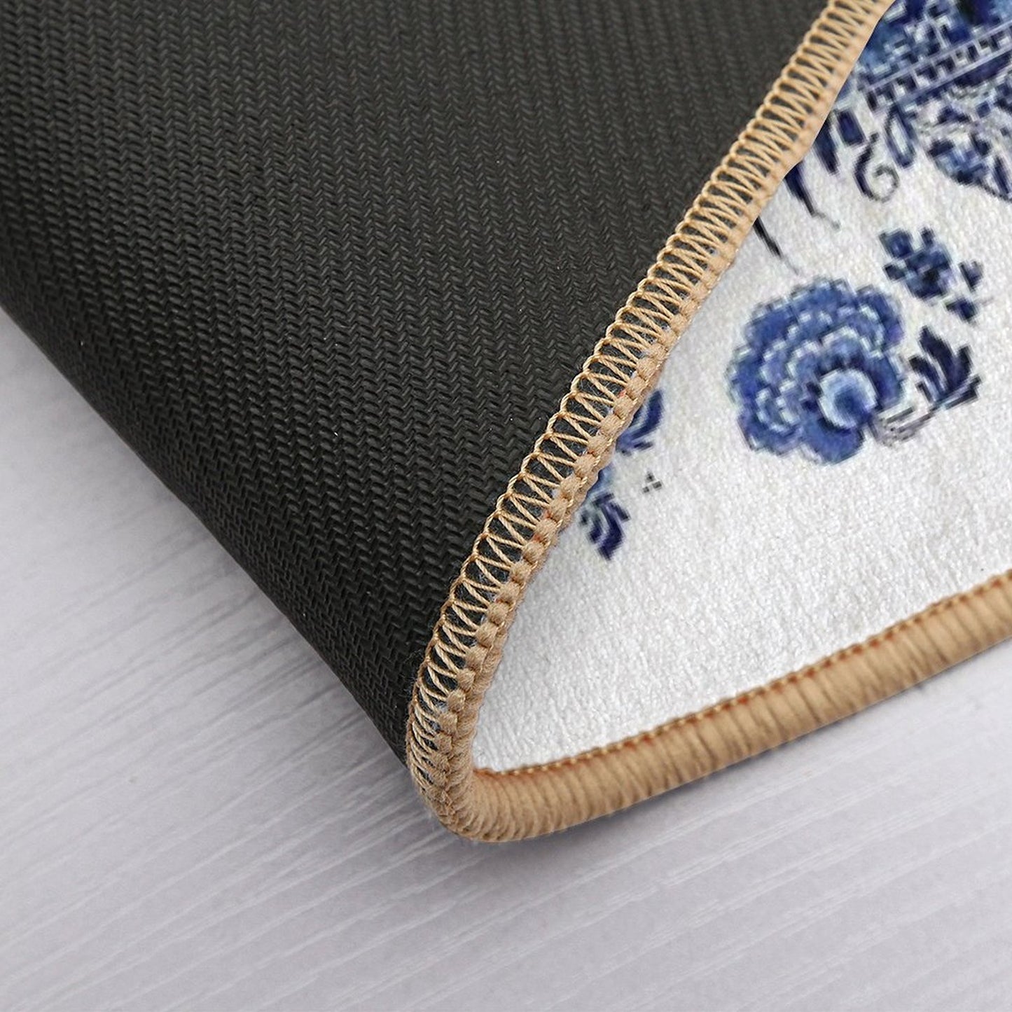 Blue Pottery Pattern  Rapid-Drying Bath Mat