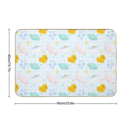 Cute Rubber Ducky Bath Time  Absorbent Bath Mat