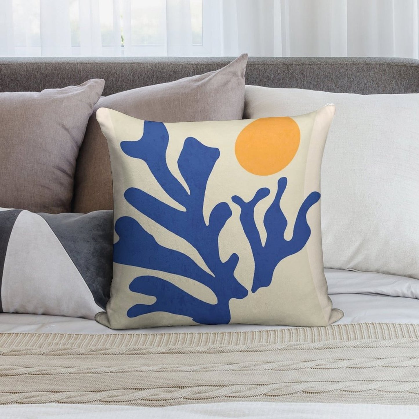 Sunshine Matisse Soft Shrink-Resistant Throw Pillow
