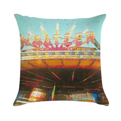 Spinning Cars Soft Warmth Comfort Throw Pillow